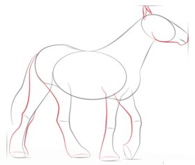 Jak narysować konia 4