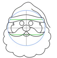 Jak narysować Świętego Mikołaja 7