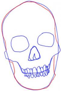 Jak narysować czaszkę 5