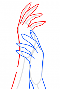 Jak narysować damskie dłonie 3