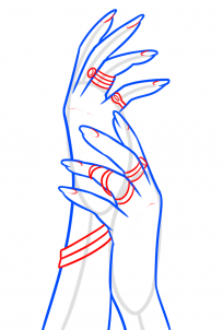 Jak narysować damskie dłonie 4