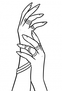 Jak narysować damskie dłonie 5