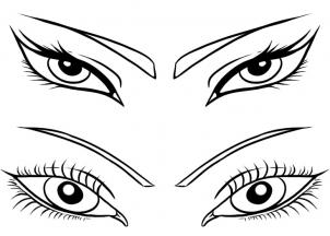 Jak narysować oczy - damskie 6