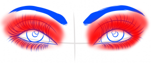 Jak narysować oczy - cieniowane 6