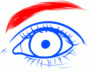 Jak narysować oko - czerwone 5