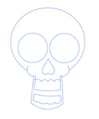 Jak narysować czaszkę 4