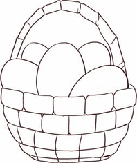 Jak narysować koszyk z jajkami 1