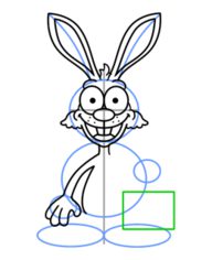 Jak narysować króliczka z koszykiem 10