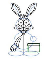 Jak narysować króliczka z koszykiem 11