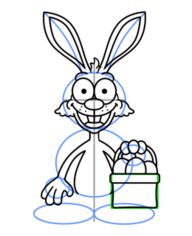 Jak narysować króliczka z koszykiem 15