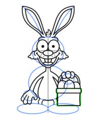 Jak narysować króliczka z koszykiem 16