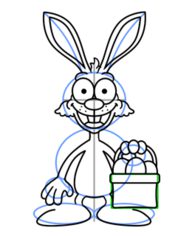 Jak narysować króliczka z koszykiem 17