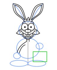Jak narysować króliczka z koszykiem 9