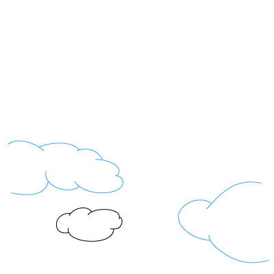 jak narysować chmury 3