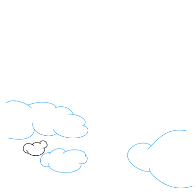 jak narysować chmury 4