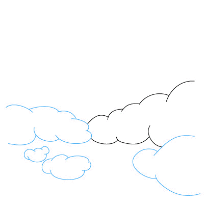 jak narysować chmury 5