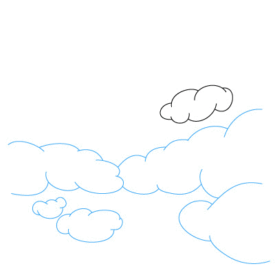 jak narysować chmury 6