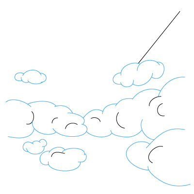 jak narysować chmury 8
