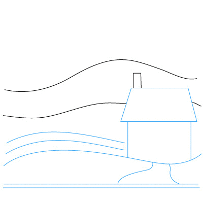 jak narysować domek 4