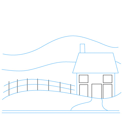 jak narysować domek 5