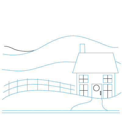 jak narysować domek 6