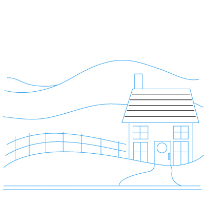 jak narysować domek 7